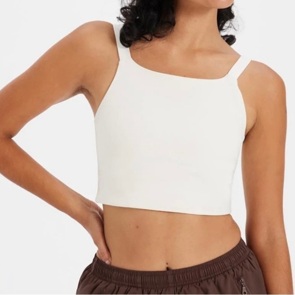 GIRLFRIEND Collective MIA High Neck Bra size S. Color Ivory. Sold out - Picture 1 of 10